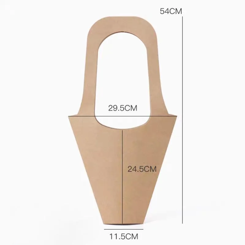 Kraft Paper Bouquet Bags 40 Pack Versatile Sizes
