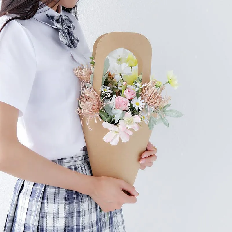 Kraft Paper Bouquet Bags 40 Pack Versatile Sizes