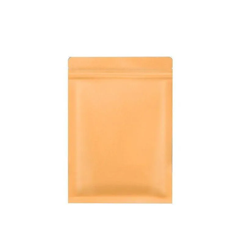 Kraft Paper Self-Sealing Tear Notch Bags 250PCS 6Sizes