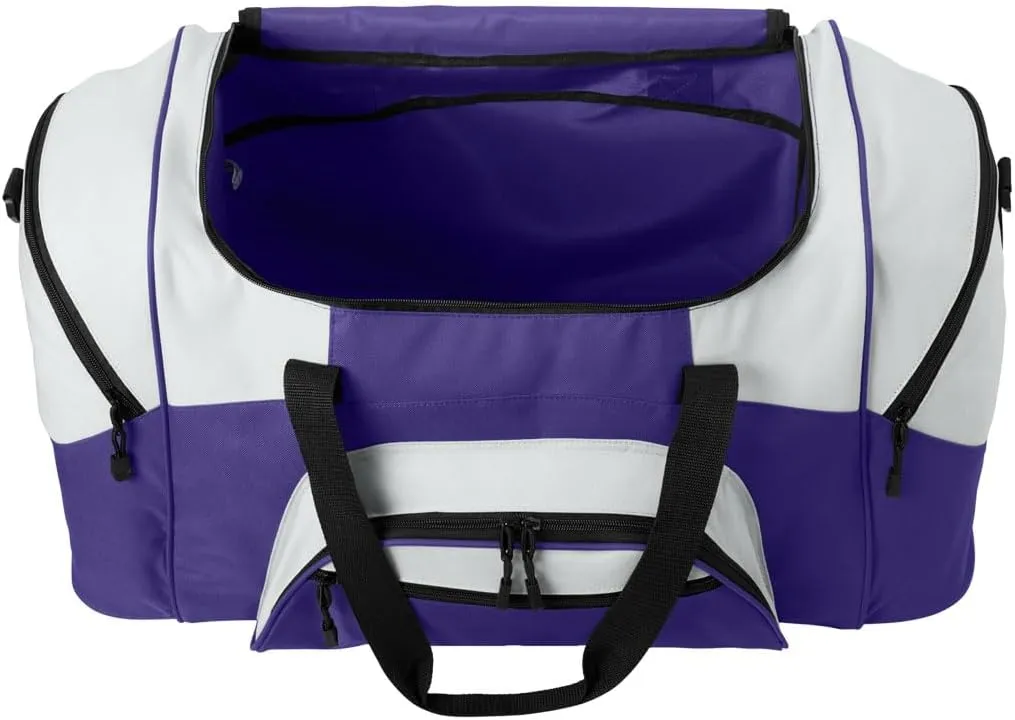 Large Clemson University Duffle Bag Suitcase Official Clemson Tigers Travel Bags (Purple)