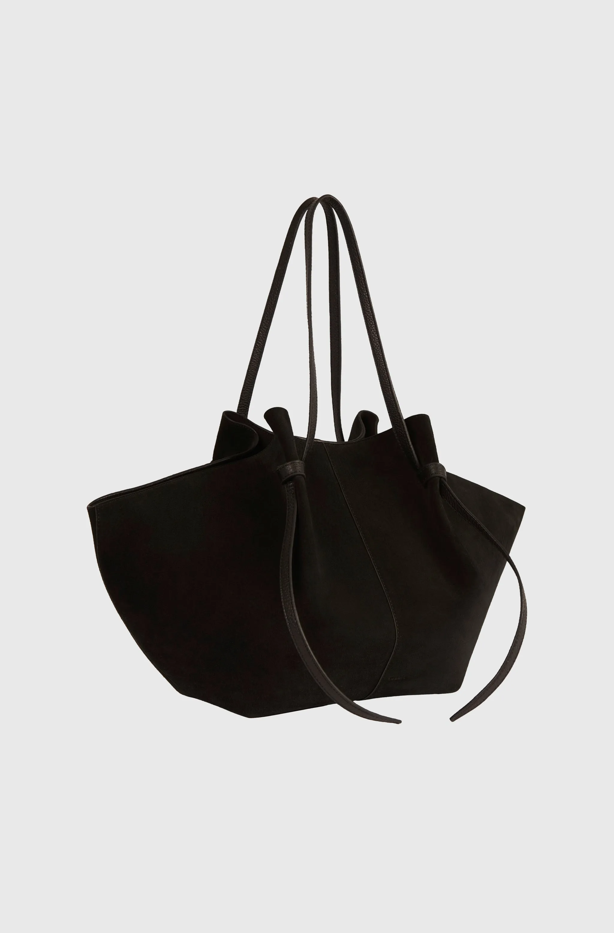 Large Mochi Black Suede