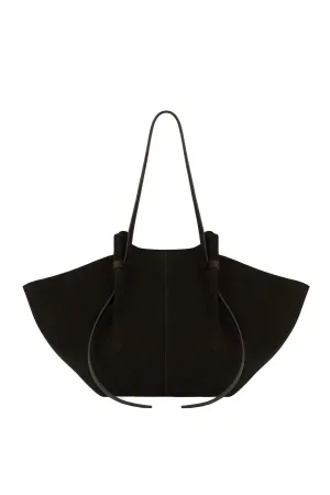 Large Mochi Black Suede