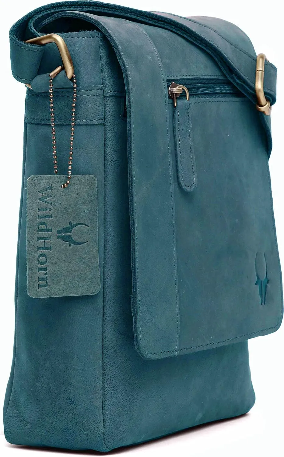 Leather 21.59 cms Brown Messenger Bag