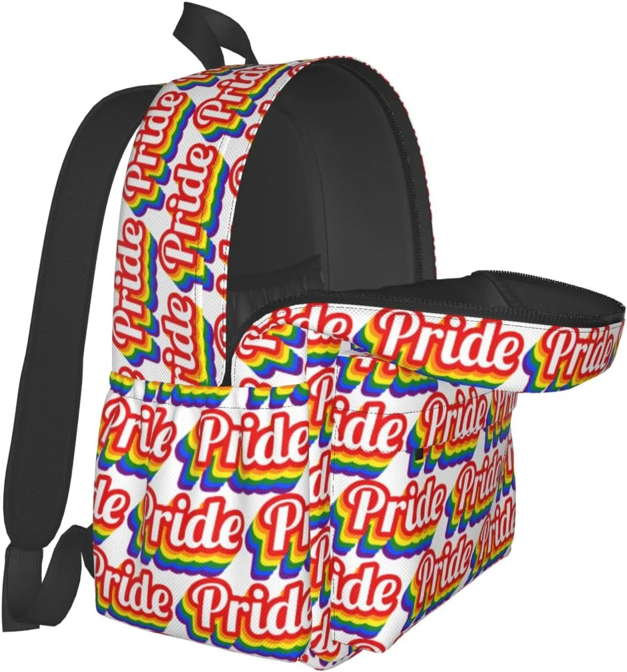 Lgbt Pride Rainbow Gay Laptop Backpack Shoulder Bag Laptop Pack Travel Backpacks Commuter Back Pack Casual Daypack Bags With Side Pockets