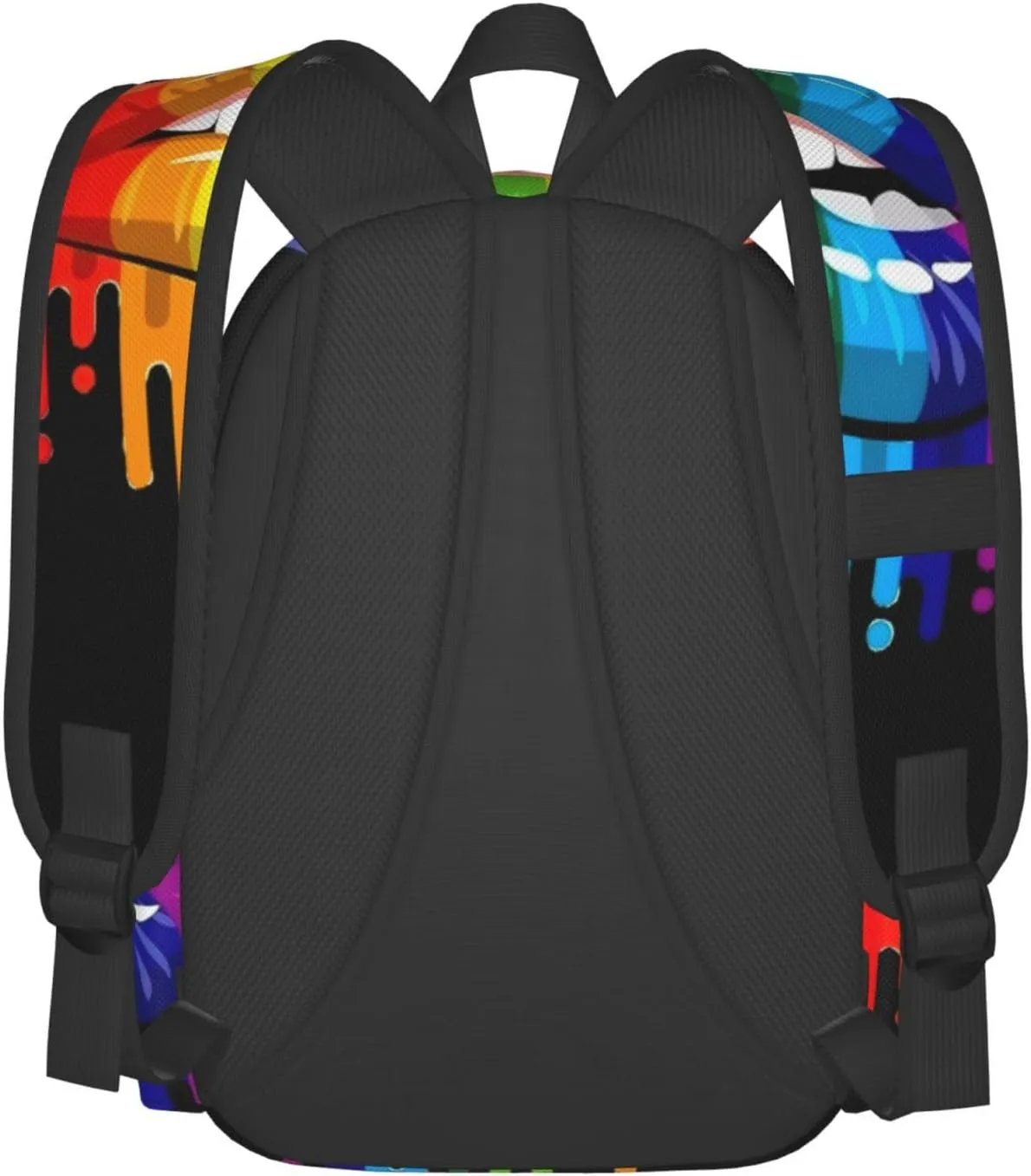 Lgbt Pride Rainbow Gay Lesbian Pride Lips Laptop Backpack Shoulder Bag Laptop Pack Travel Backpacks Commuter Back Pack Casual Daypack Bags With Side Pockets
