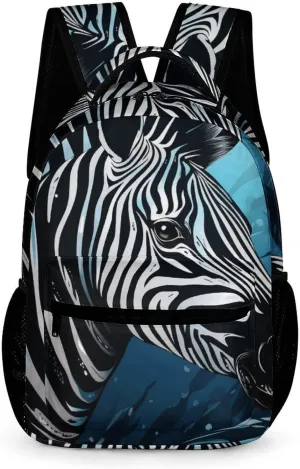 Lightweight Backpack for Men Women,Blue Sailfish Print Personal Item Backpack,Daily Bag Casual Backpacks for Travel Work