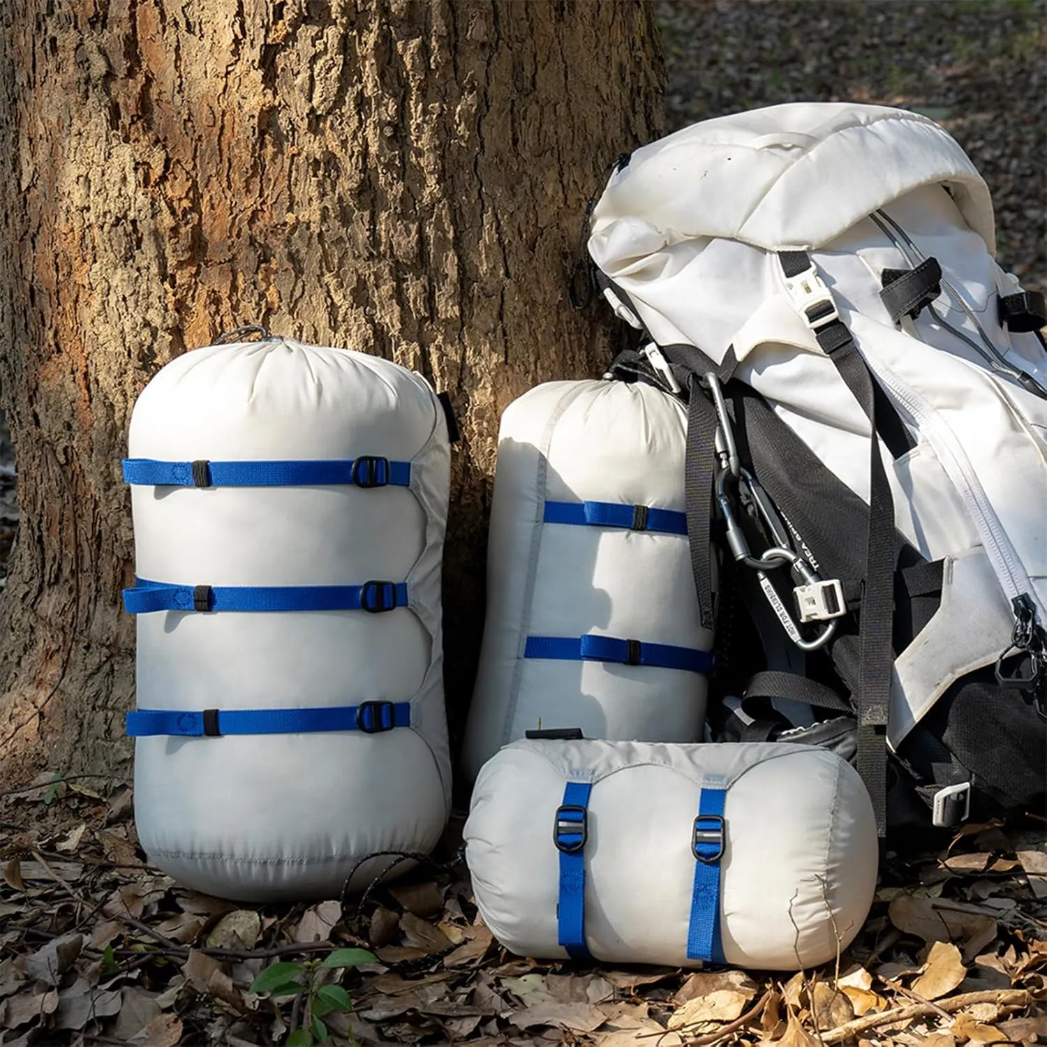 Lightweight Compression Stuff Sack, Water-Resistant Portable Compression Sack, Space-Saving Clothes Storage Bags for Travel, Backpacking Camping