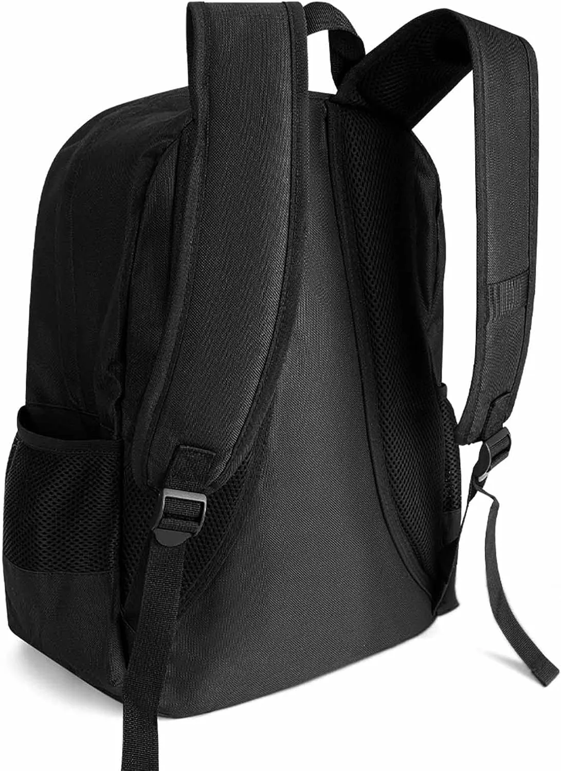 Lightweight Daypack Bookbag for Trekking Business Walking Cycling - Big Capacity Anti-Theft Multipurpose Carry On Bag, Beautiful Flower Wild Animal Tiger Abstract Art Business Computer Bag