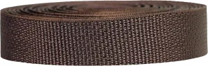 Lightweight Polypropylene Webbing - Poly Strapping for Outdoor DIY Gear Repair, Pet Collars, Crafts – 1 Inch by 10, 25, or 50 Yards, Over 20 Colors