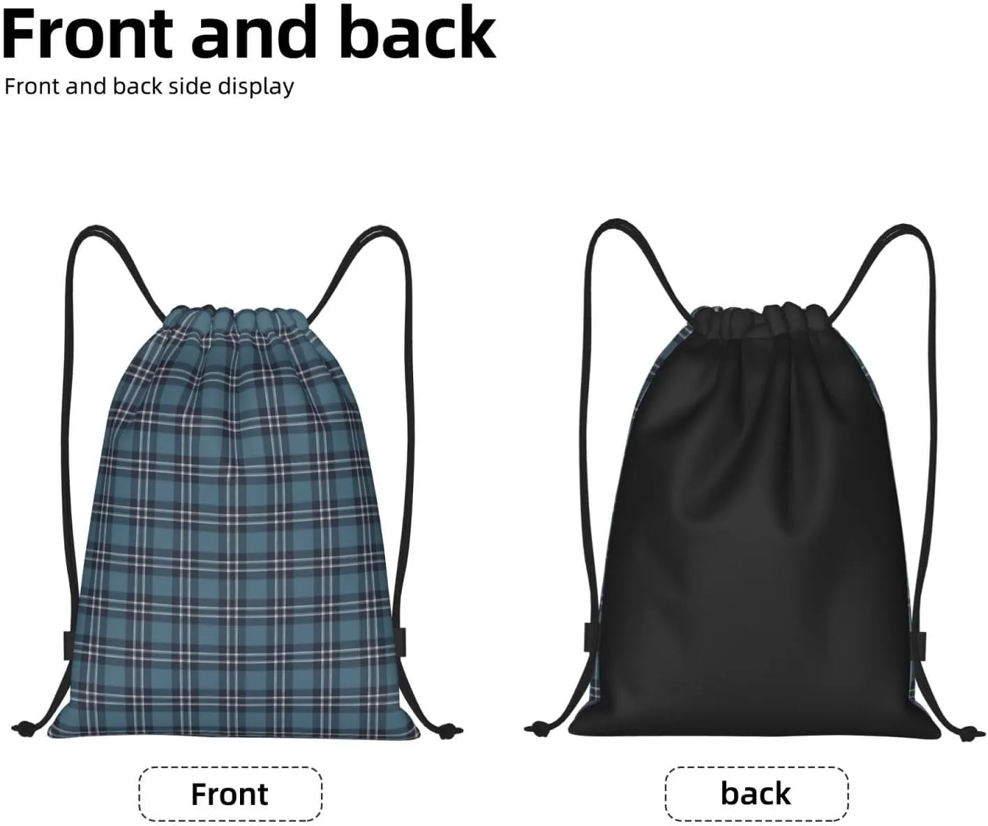 Lightweight String Bag Sack Drawstring Backpack for Sports Yoga Gym