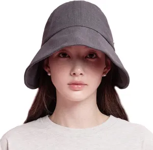 Linen Victorian Bonnet Hat Sun Cap, Foldable Summer Visor | New Katy
