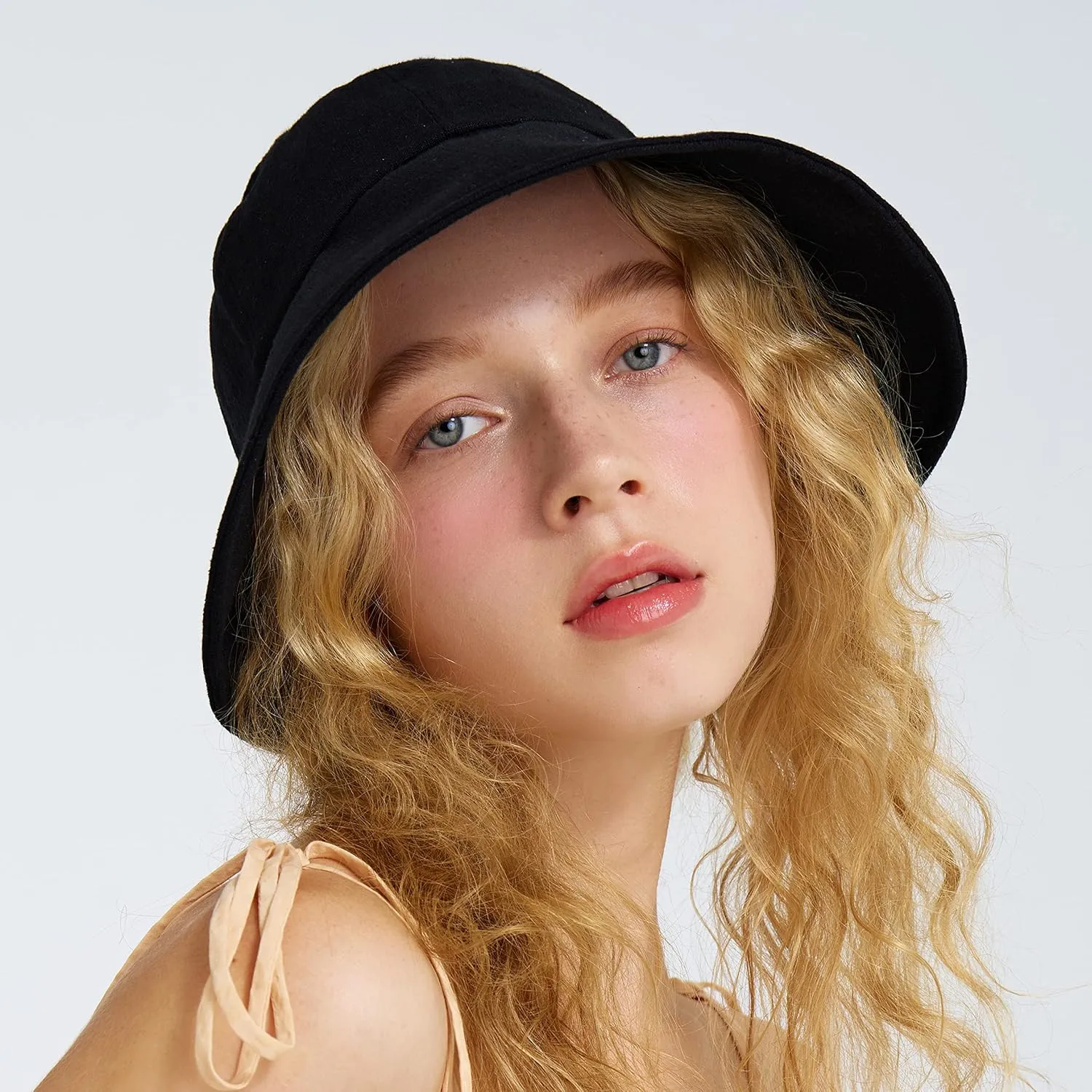 Linen Victorian Bonnet Hat Sun Cap, Foldable Summer Visor | New Katy