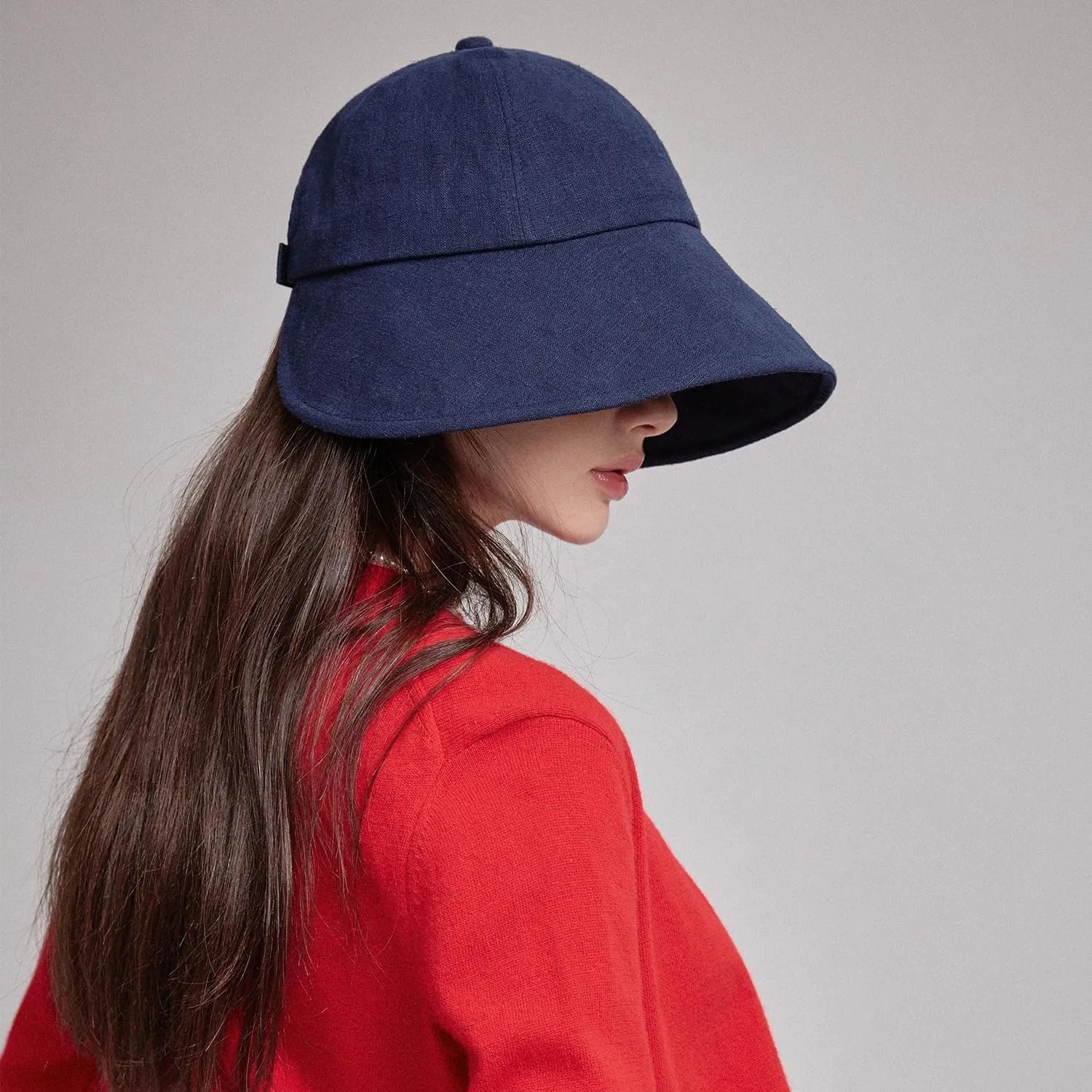 Linen Victorian Bonnet Hat Sun Cap, Foldable Summer Visor | New Katy