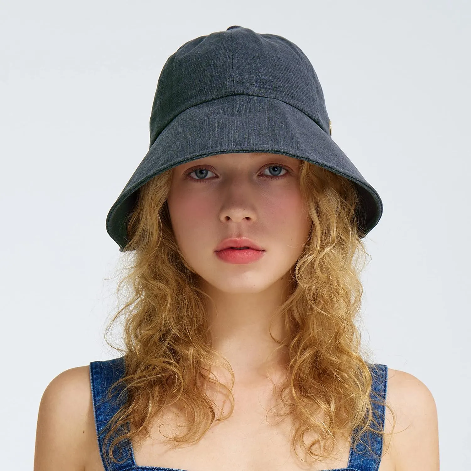 Linen Victorian Bonnet Hat Sun Cap, Foldable Summer Visor | New Katy