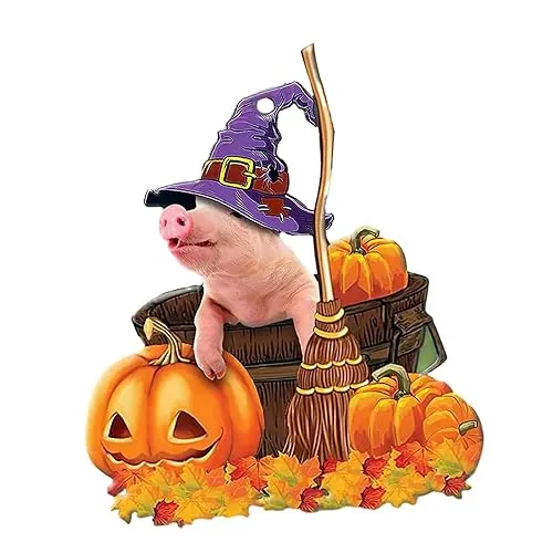 LOOM TREE® Halloween Pumpkin Halloween Decor Car Home Pendant for Table Home Cafes Style B | Parts & Accessories | Car & Truck Parts | Exterior | Exterior Door Handles