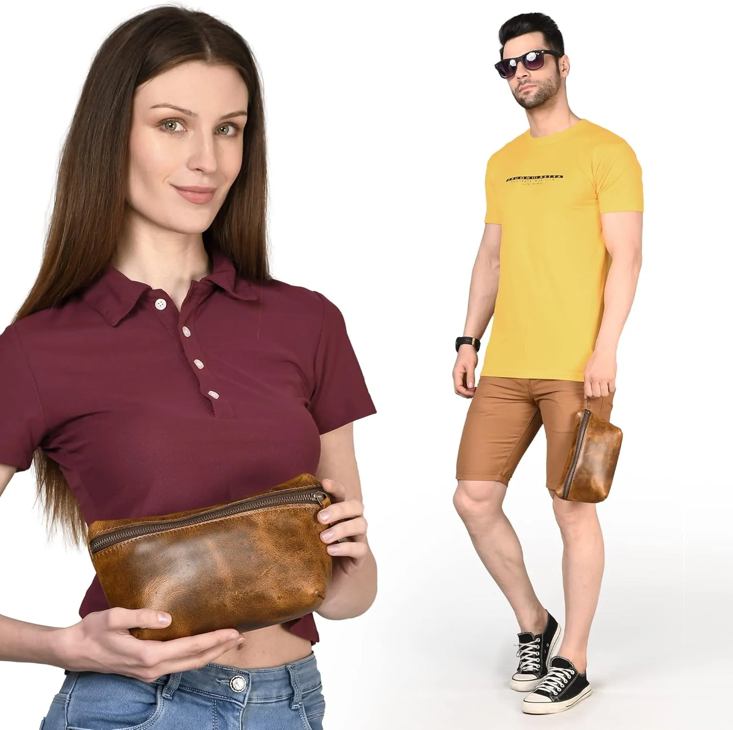 LUXEORIA Genuine Leather Toiletry Bags for Men and Women, Handmade Premium Leather Dopp Kit and Shaving Bag, Cosmetic Bag for Womens and Mens, Travel Essentials & Organizers