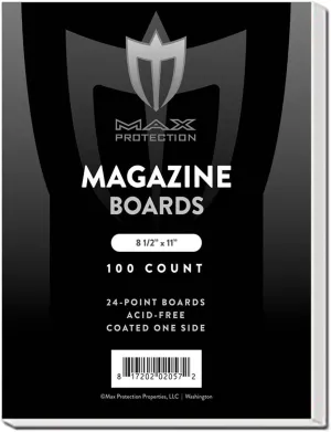 MAX PRO 100 Premium Magazine Bags and Backer Boards - -Acid Free - Archival Protection for Your Magazine Collection