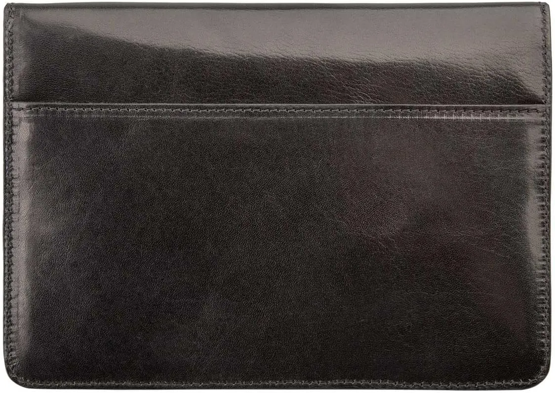 Maxwell Scott - Luxury Italian Leather Travel Wallet Holder for 4 Passports - Made from Italian Hides -The Torrino Black