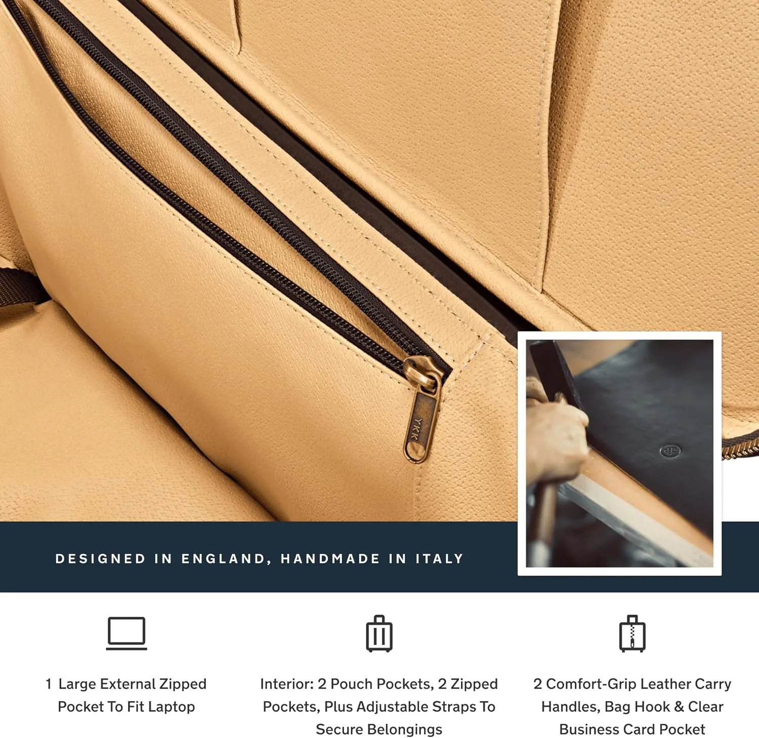 Maxwell Scott - Luxury Italian Leather Wheeled Rolling Trolley Case Luggage for Luxury Travelling - The Piazzale Dark Brown
