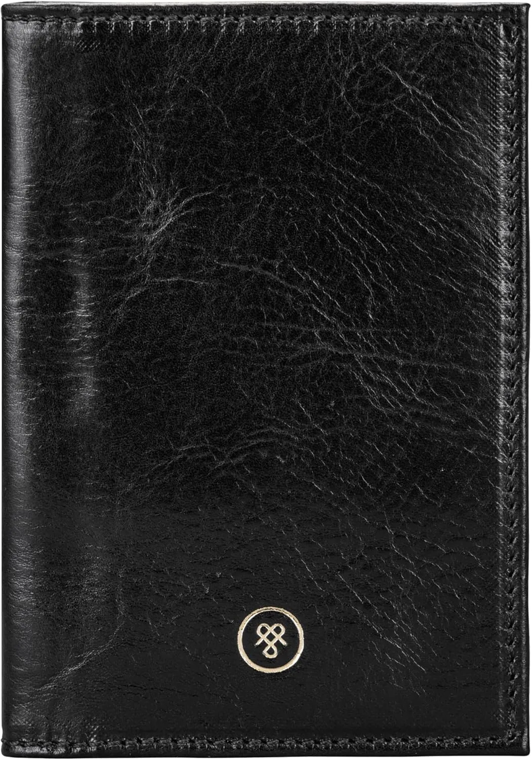 Maxwell Scott - Luxury Leather Passport Holder Cover for Luxury Travel - Handmade from Italian Full Grain Hides - The Prato