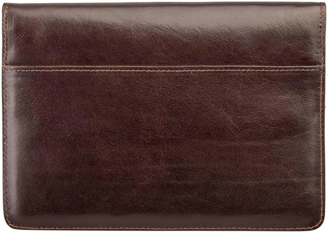 Maxwell Scott - Luxury Leather Travel Wallet Holder for up to 4 Passports - Made from Italian Hides -The Torrino Dark Brown