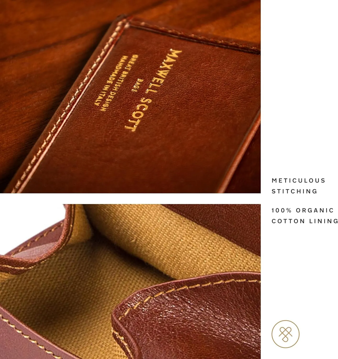 Maxwell Scott - Mens Luxury Italian Leather Bifold Card Wallet with Coin Pocket Pouch - Made in Italy - The Rocca Dark Brown
