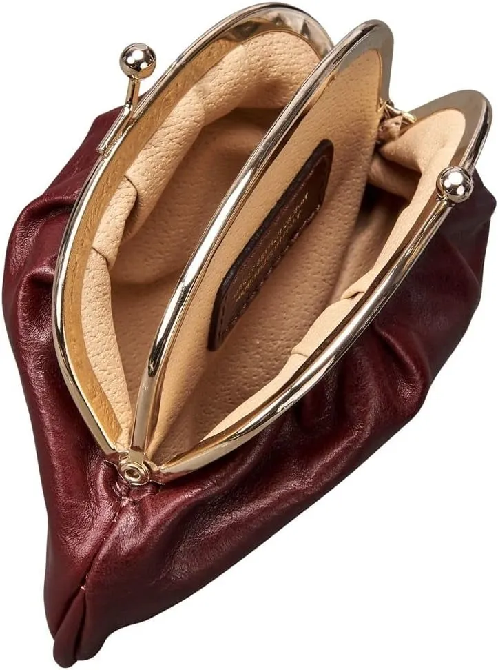 Maxwell Scott - Womens Luxury Leather Ball Clasp Coin Pouch Pocket Wallet - Made from Italian Full Grain Hides - The Sabina