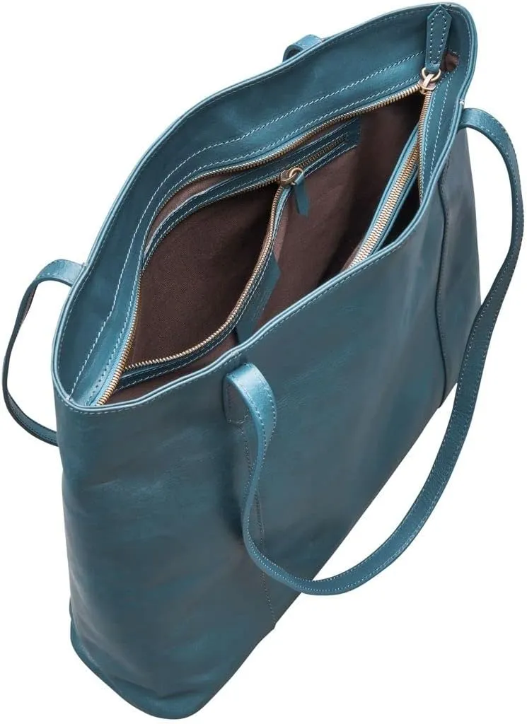 Maxwell Scott - Womens Luxury Leather Classic Shopper Tote Bag Purse - Handmade from Italian Full Grain Hides - The Athenea