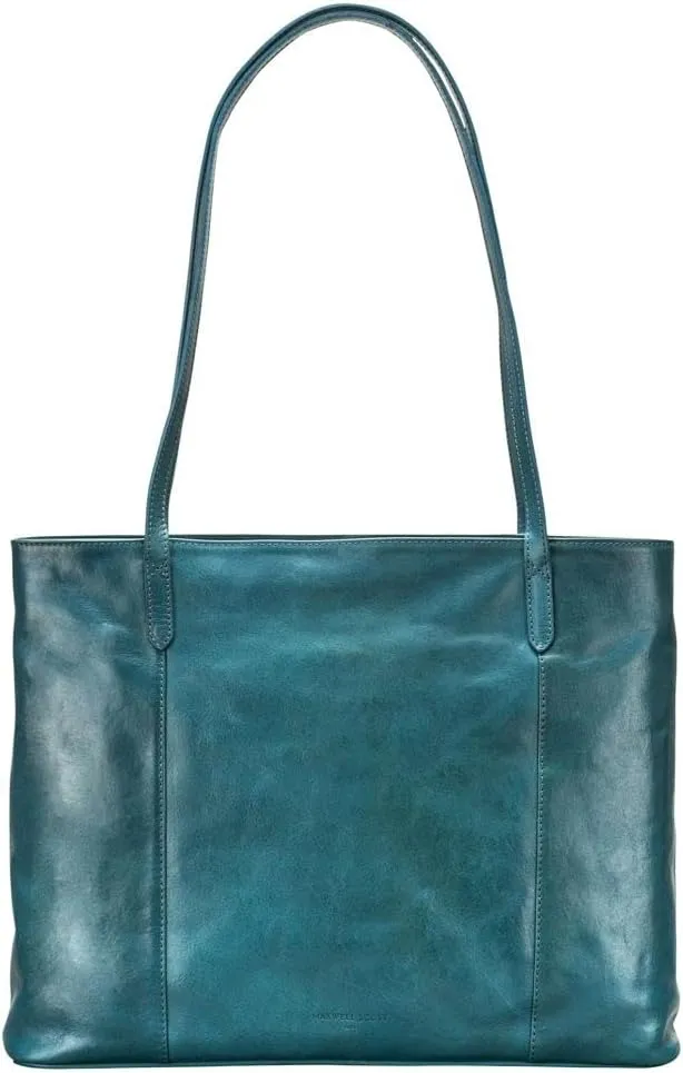 Maxwell Scott - Womens Luxury Leather Classic Shopper Tote Bag Purse - Handmade from Italian Full Grain Hides - The Athenea