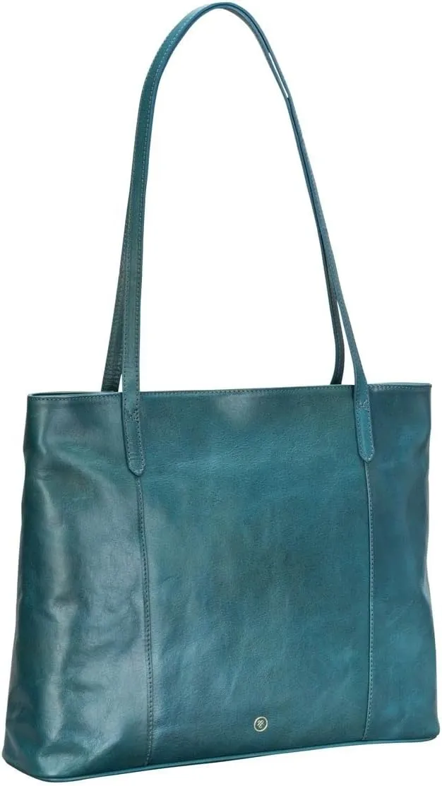 Maxwell Scott - Womens Luxury Leather Classic Shopper Tote Bag Purse - Handmade from Italian Full Grain Hides - The Athenea