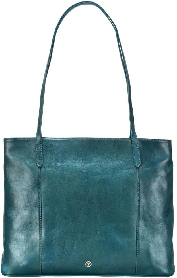 Maxwell Scott - Womens Luxury Leather Classic Shopper Tote Bag Purse - Handmade from Italian Full Grain Hides - The Athenea