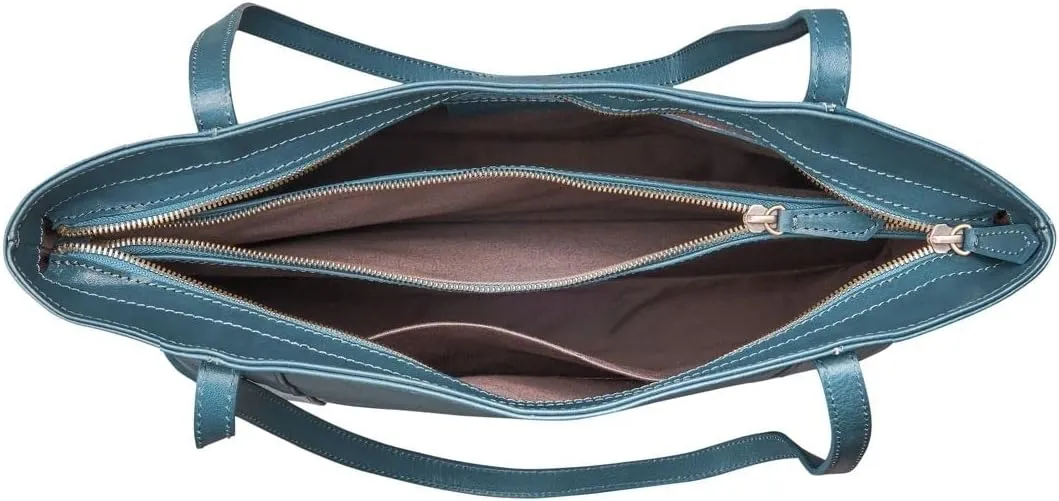 Maxwell Scott - Womens Luxury Leather Classic Shopper Tote Bag Purse - Handmade from Italian Full Grain Hides - The Athenea