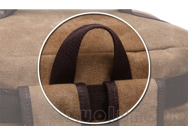 Men's Backpack Vintage Canvas Backpack School Bag Men's Travel Bags Large Capacity Backpack  Laptop Backpack Bag High Qualit