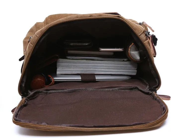 Men's Backpack Vintage Canvas Backpack School Bag Men's Travel Bags Large Capacity Backpack  Laptop Backpack Bag High Qualit