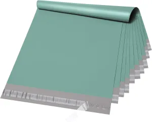 Metronic Large Poly Mailers 14.5x19 50PC, Waterproof Shipping Bags for Clothing, Tear-resistant Shipping Supplies for Small Business, Strong Ahensive Self Seal Mailing envelopes in Grayed Jade Green