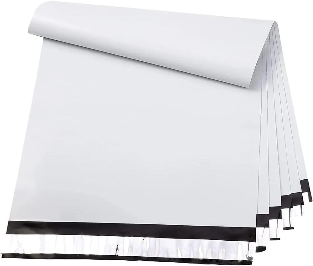 Metronic Poly Mailers 24×24 50 Pcs Large Shipping Bags for Clothes Plastic Mailers Strong Self Seal Adhesive Shipping Envelopes for Small Business Tear-resistant Mailer Bags Mailing Envelopes White