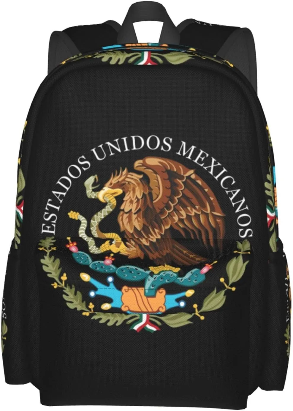 Mexico Coat Of Arms Laptop Backpack Work Travel Backpacks Business Rucksack Casual Outdoor Daypack with Adjustable Strap Bags for Sports Office Gym Hiking