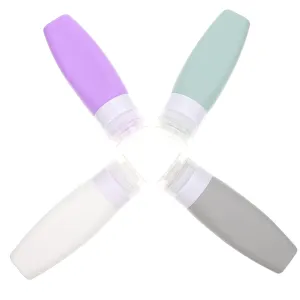 Mikinona Travel Lotion Dispenser Bag 4 Pack Refillable Dispensing Bottles Compact and Practical for Shampoo Lotion Creams
