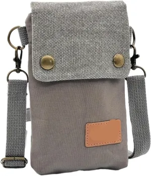 Mini Fabric Crossbody Bag, Color Contrast Cell Phone Bag, Vintage Shoulder Purse For Women Small Crossbody