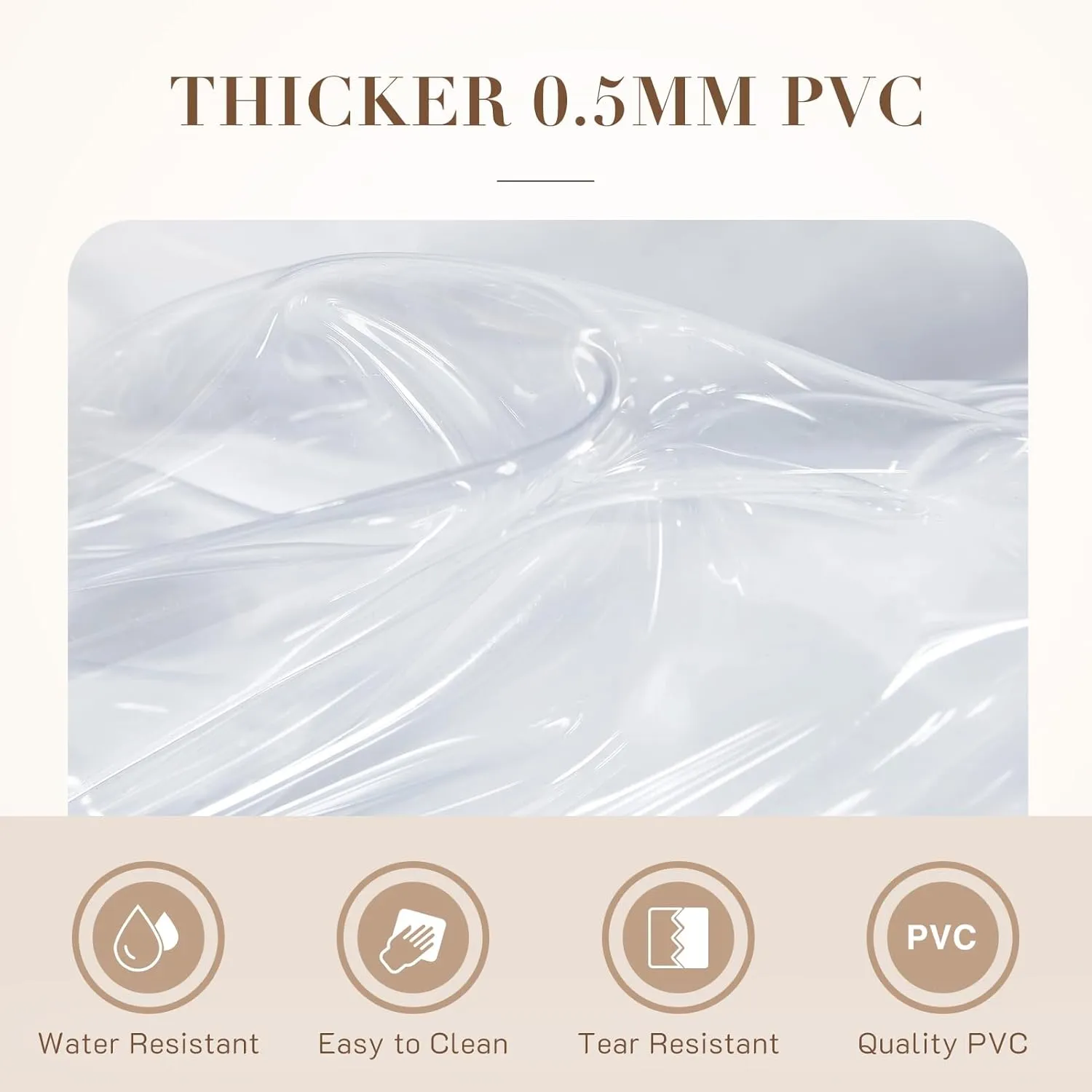 Missnine Clear Mini Backpack Stadium Approved, Thick PVC Mini Clear Bag for Sport Events, Concert, Festival