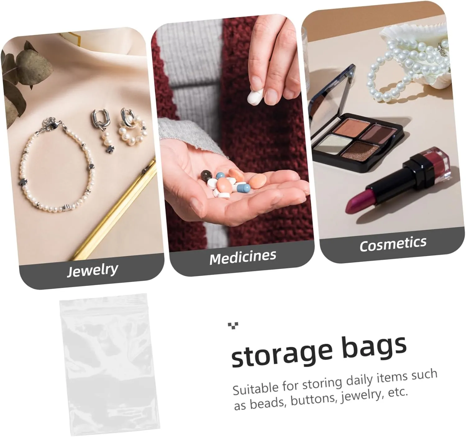 Mobestech Vacuum Sealer Bags 100pcs Reusable Bags for Storage Packaging Shipping Small Business Supplies