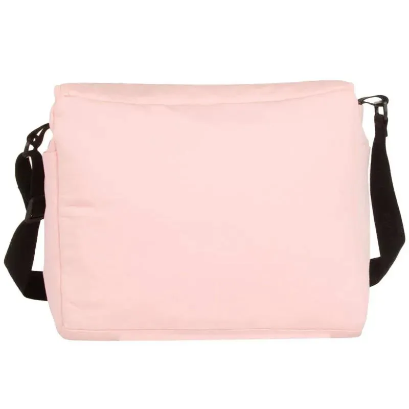 Moschino Baby - Diaper Bag With Changing Mt Bear Logo Print, Pink