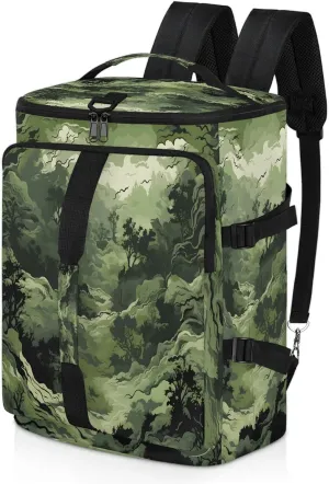 Mountain Camo Gym Bags for Men Women Sports Backpack with Shoe Compartment 3-in-1 Tactical Duffle Bag for Overnight Weekender Travel
