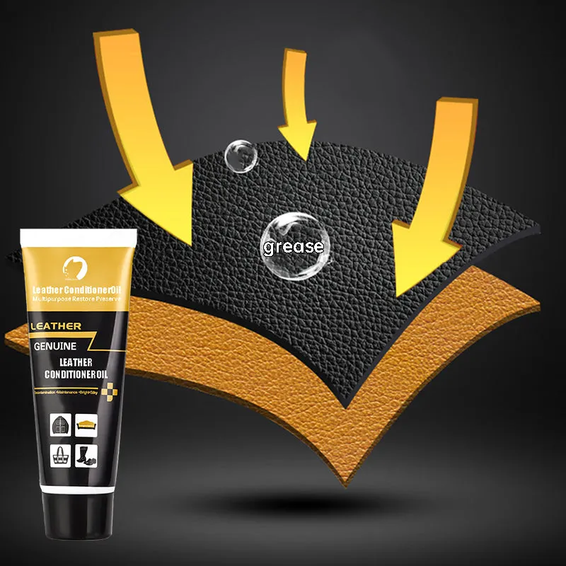 Multipurpose Restore Preserve Leather Conditioner Oil With Brush
