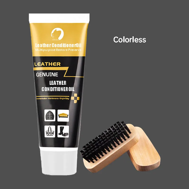 Multipurpose Restore Preserve Leather Conditioner Oil With Brush