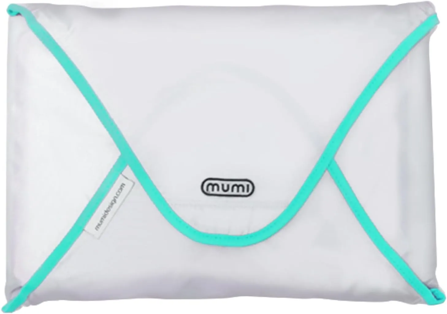 MUMI Design Travel Garment Bag Clothes Folder – 14.5” x 10.5” Packing Bag & Organizer for Luggage | Large-Capacity, Anti-Wrinkle Garment Bags for Travel, Carry-On Suitcases & Clothing Storage (Aqua)