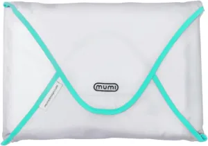 MUMI Design Travel Garment Bag Clothes Folder – 14.5” x 10.5” Packing Bag & Organizer for Luggage | Large-Capacity, Anti-Wrinkle Garment Bags for Travel, Carry-On Suitcases & Clothing Storage (Aqua)