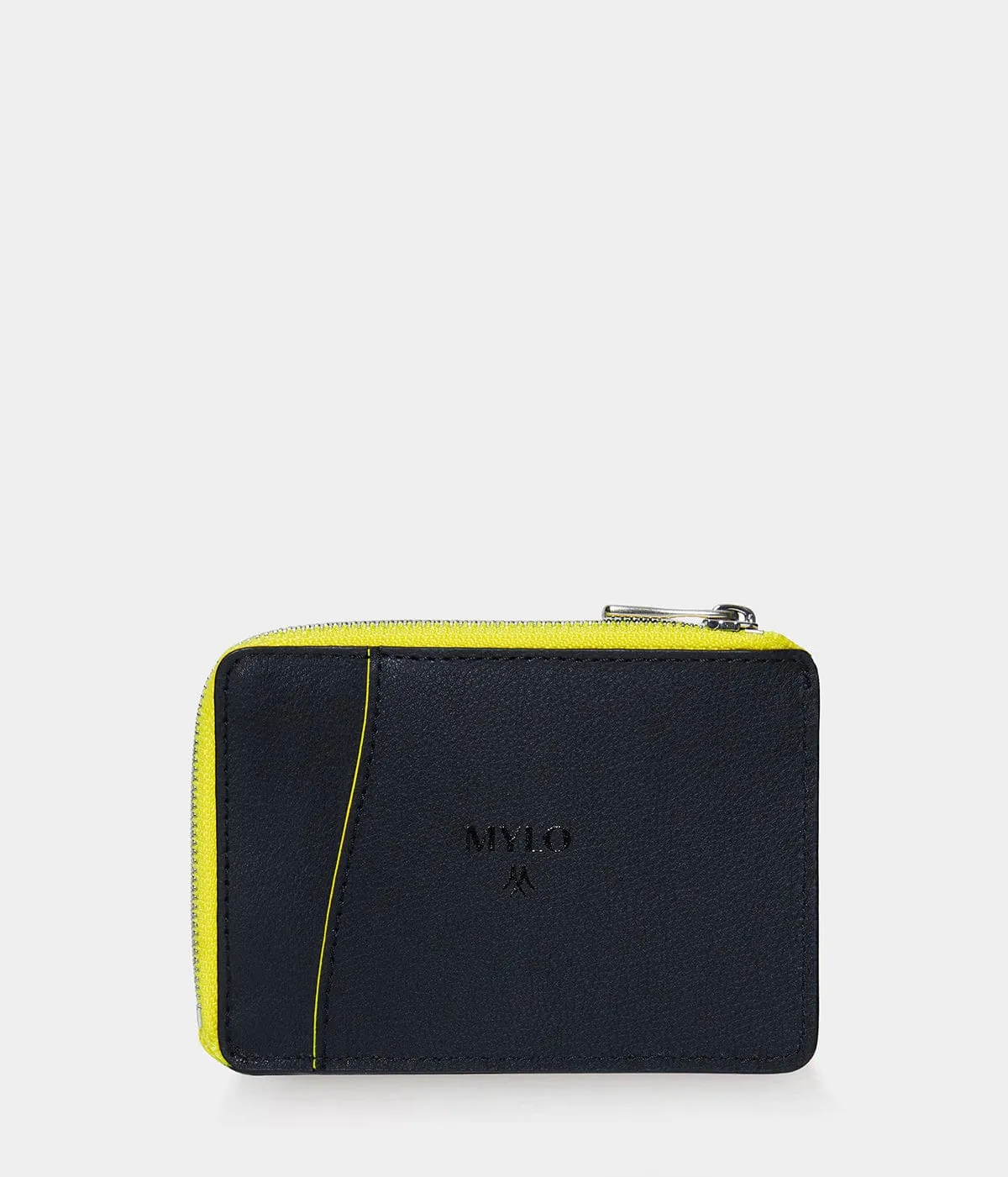 Mylo™️ Vegan Mushroom Leather Large Zipped Card Holder | Yellow