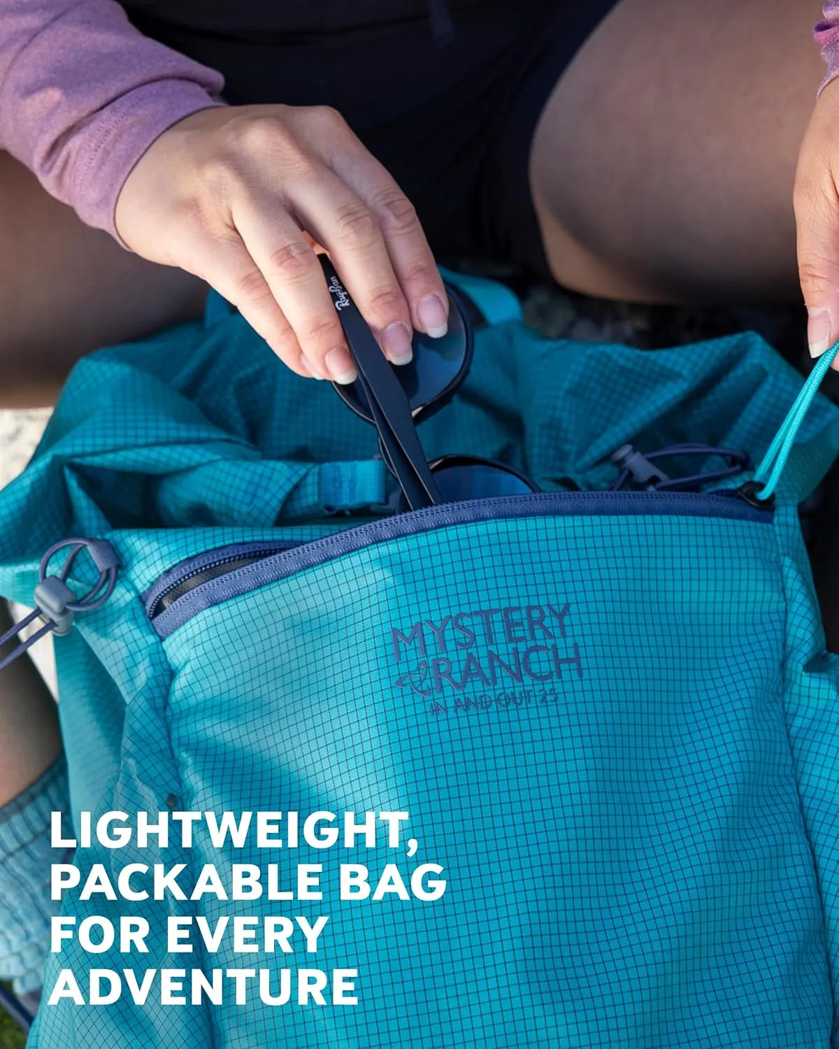 Mystery Ranch In and Out Packable Backpack - Lightweight Foldable Pack, Sunglow, 18L