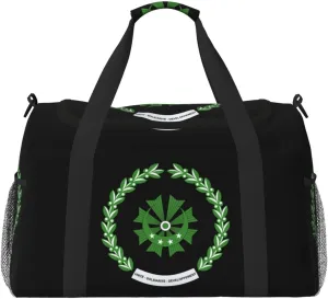 National Emblem Of Comoros Travel Duffel Bag Large Foldable Waterproof Overnight Bag For Beach Swim Bags Pool Sports Gym